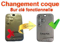 Changement de coque de carte Espace3, Laguna2, Velsatis, Safrane 