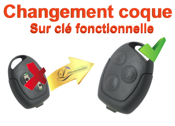 Changement de coque clé Opel 3 touches