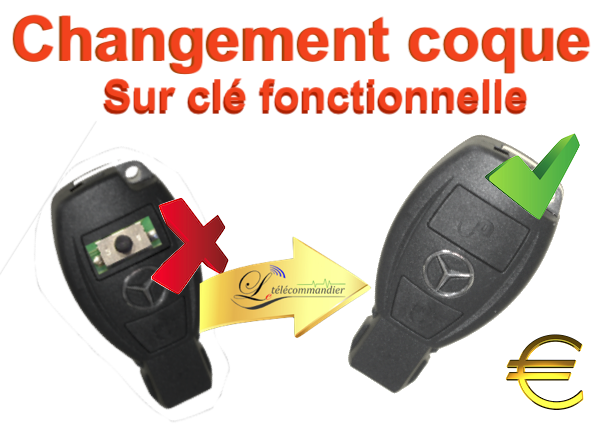 Changement Coque / Clé FBS3 Mercedes