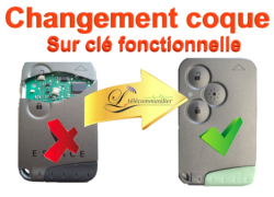 Changement de coque carte 3 touches "mains-libres" espace4 