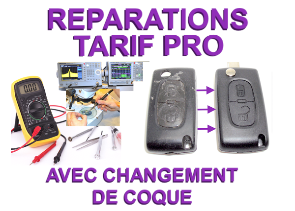 PROFESSIONNEL : Forfait réparation + changement de coque