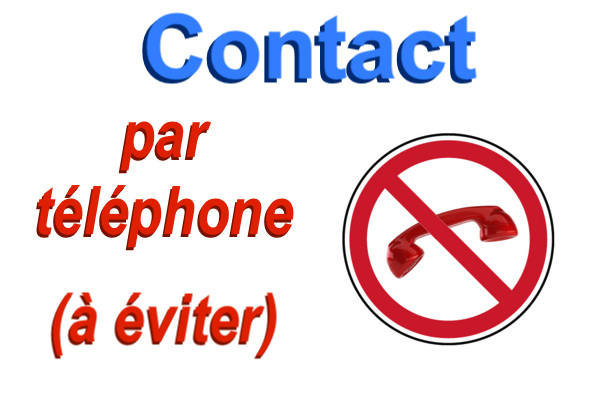 Contact par telephone 