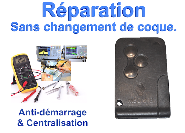 réparation carte de démarrage scenic, megane ou espace