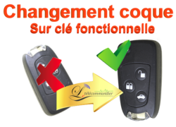 Changement Boîtier clé pliante Ford 3 touches