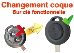 Changement de coque clé 2t Smart