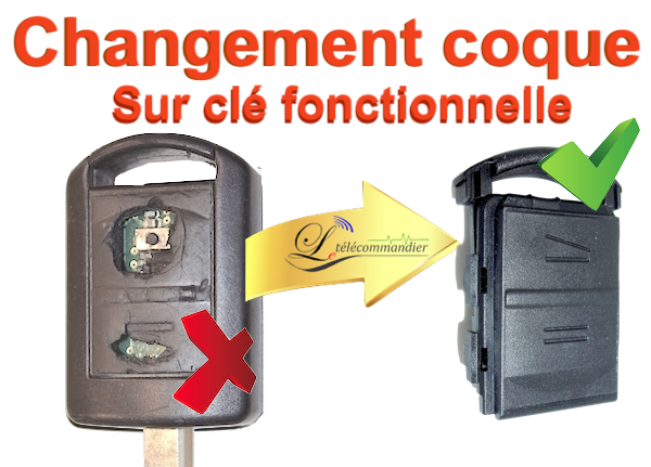 Changement de coque clé Opel