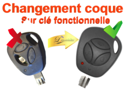 Changement Coque / Clé à empreinte Fixe Lada 3 touches