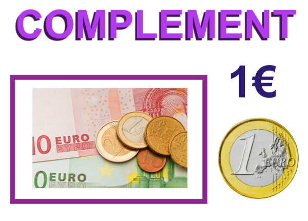 COMPLEMENT 1 EURO  POUR COMPLETER UN PAIEMENT 