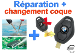 Réparation changement de coque 3 boutons-Serie 3 E30, E36, E46, E90, E91, E92, E93, M3 Serie 5 E34, E39, E60, E61, M5 Serie 6 E63, E64, M6 Serie 7 E38, E65